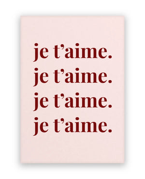 Je t'aime