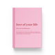 Love of your life - Pastel Pink